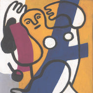 DANSEUSE EN JAUNE ET BLEU