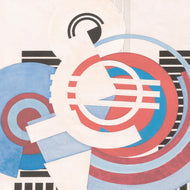 BLANC SUR BLUE ET ROUGE