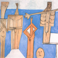 SWIMMERS AT THE BEACH AT GAROUPE