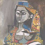 WOMAN IN TURKISH COSTUME IN A CHAIR