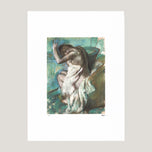 AFTER THE BATH, WOMAN DRYING HERSELF