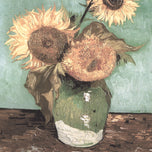 VASE WITH THREE SUNFLOWERS