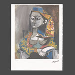 WOMAN IN TURKISH COSTUME IN A CHAIR